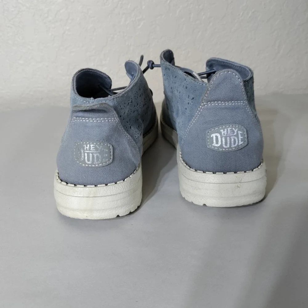 Hey Dude Wendy Mid Suede Boho Grey Chukka Boots 40942-030 Womens 6